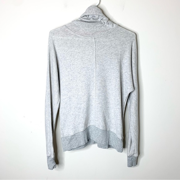 Aritzia TNA Clifton Sweatshirt Cowl Neck Sweater Y2k Hoodie Gray Size XS - Picture 14 of 16